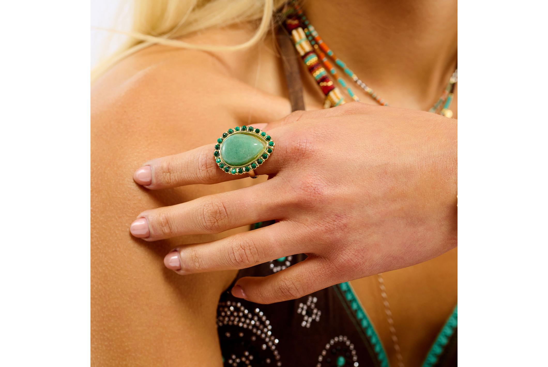 Hipanema Bague Paraty Jade