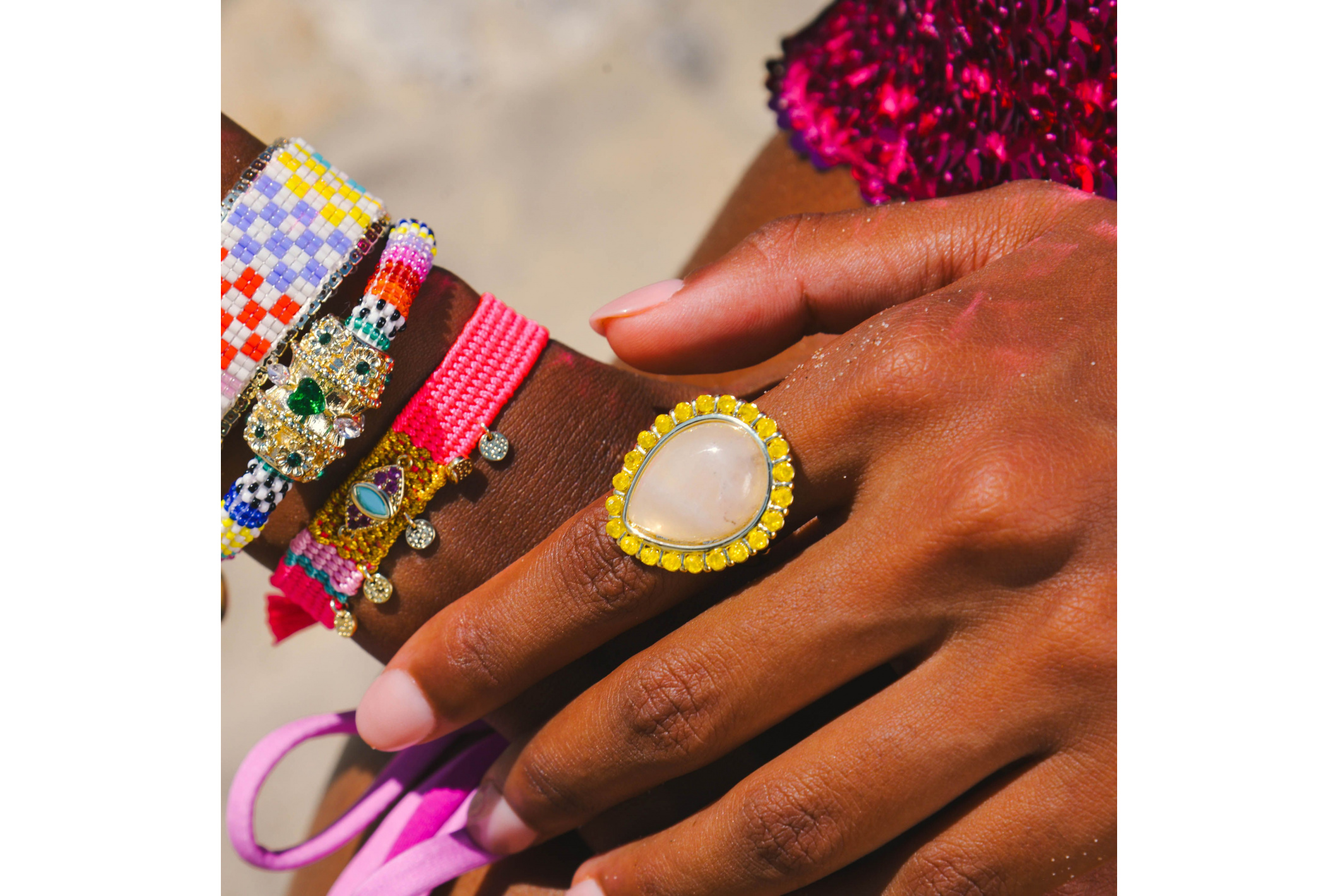 Hipanema Bague Paraty Rose