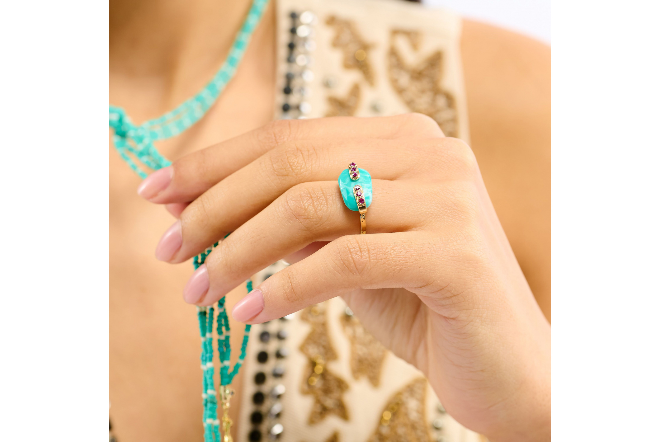 Hipanema Ring Precious Turquoise