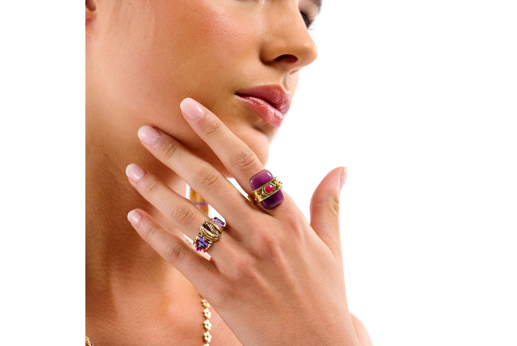 Hipanema Bague Zenith Lilas