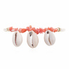 Bracelet de cheville Koralia Corail