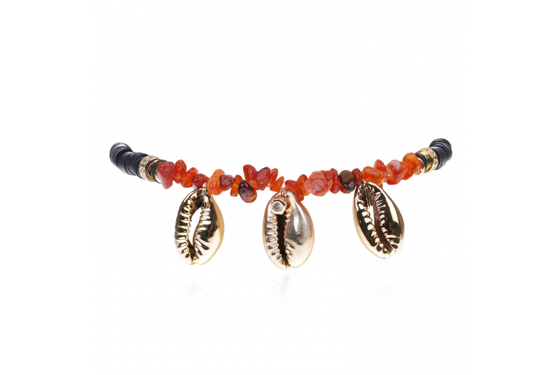 Bracelet de cheville Koralia Noir