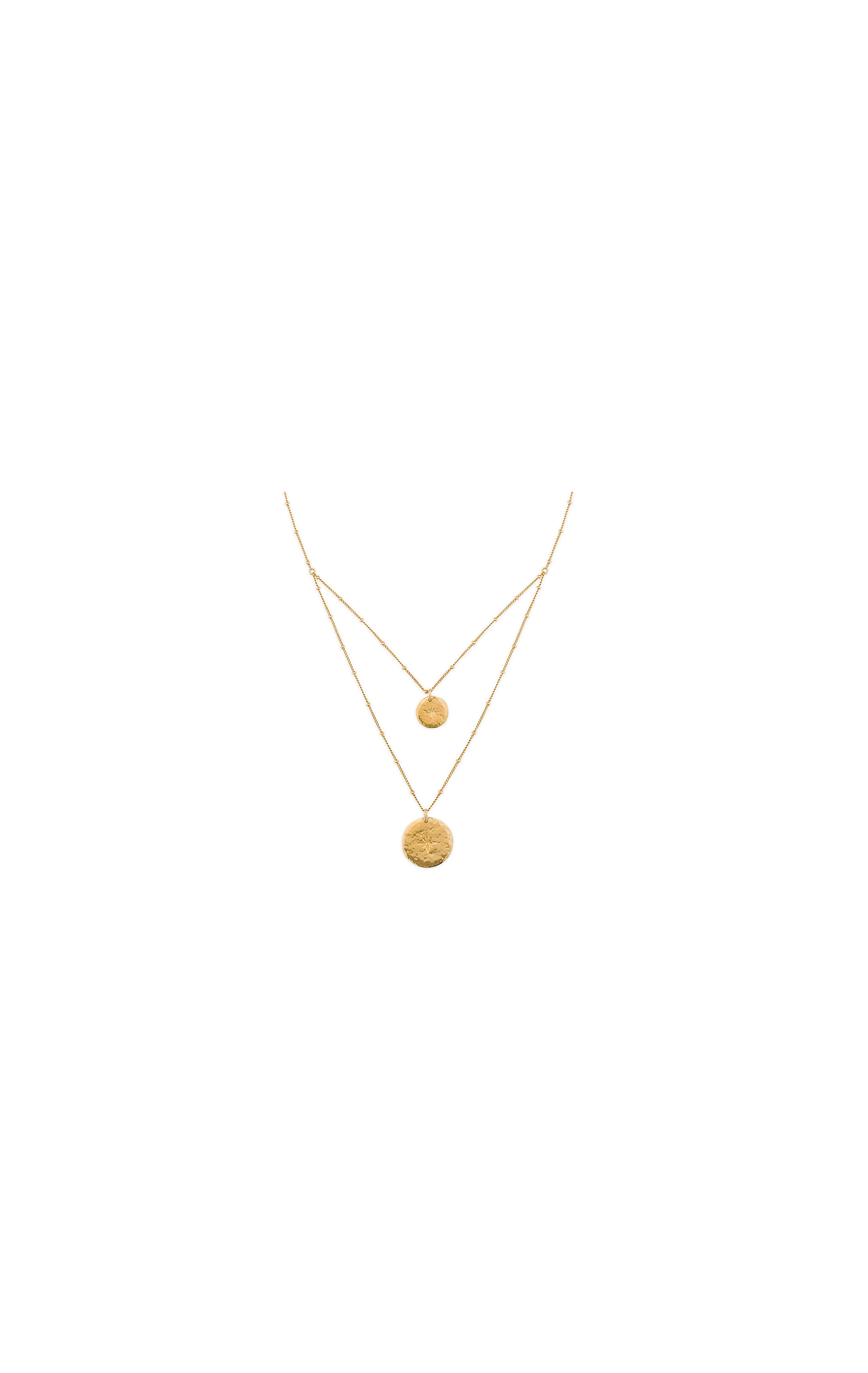 ombre gold necklace
