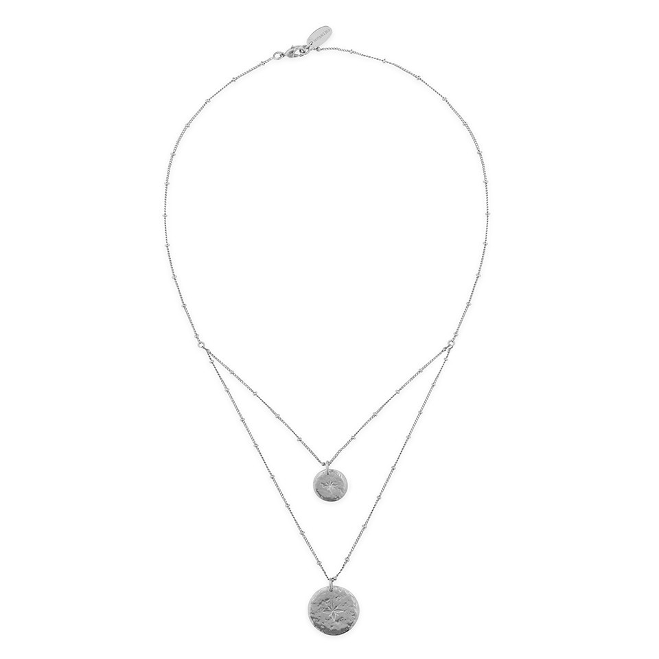 ombre silver necklace