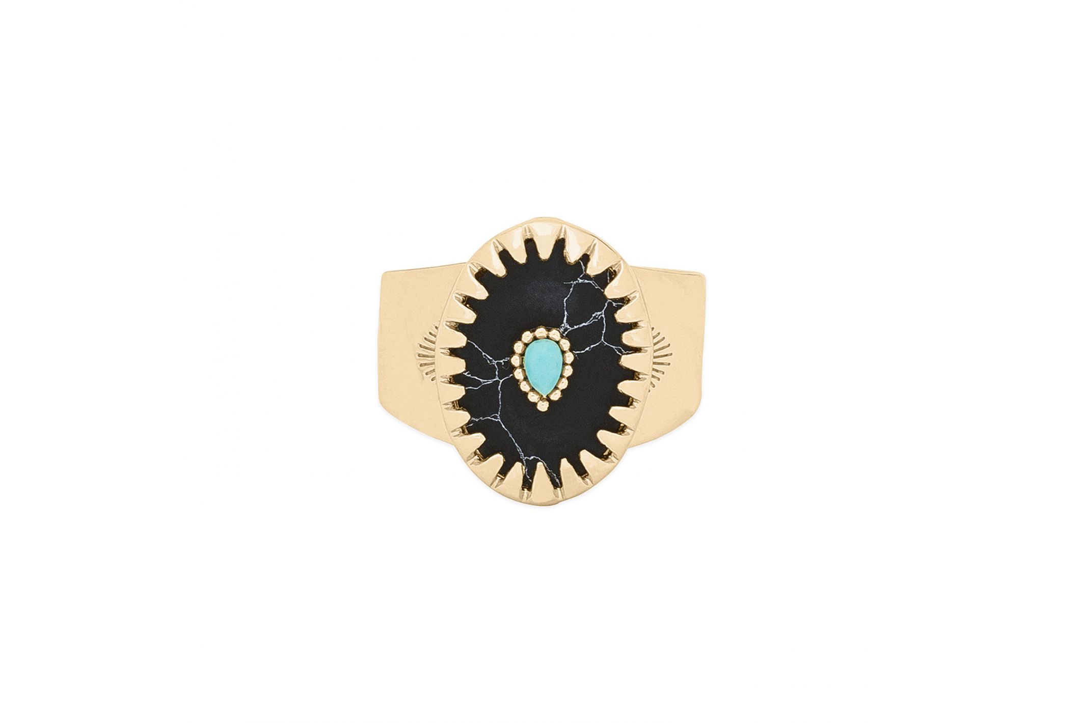 Hipanema Ring Achille Black Black
