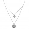 collier ombre silver