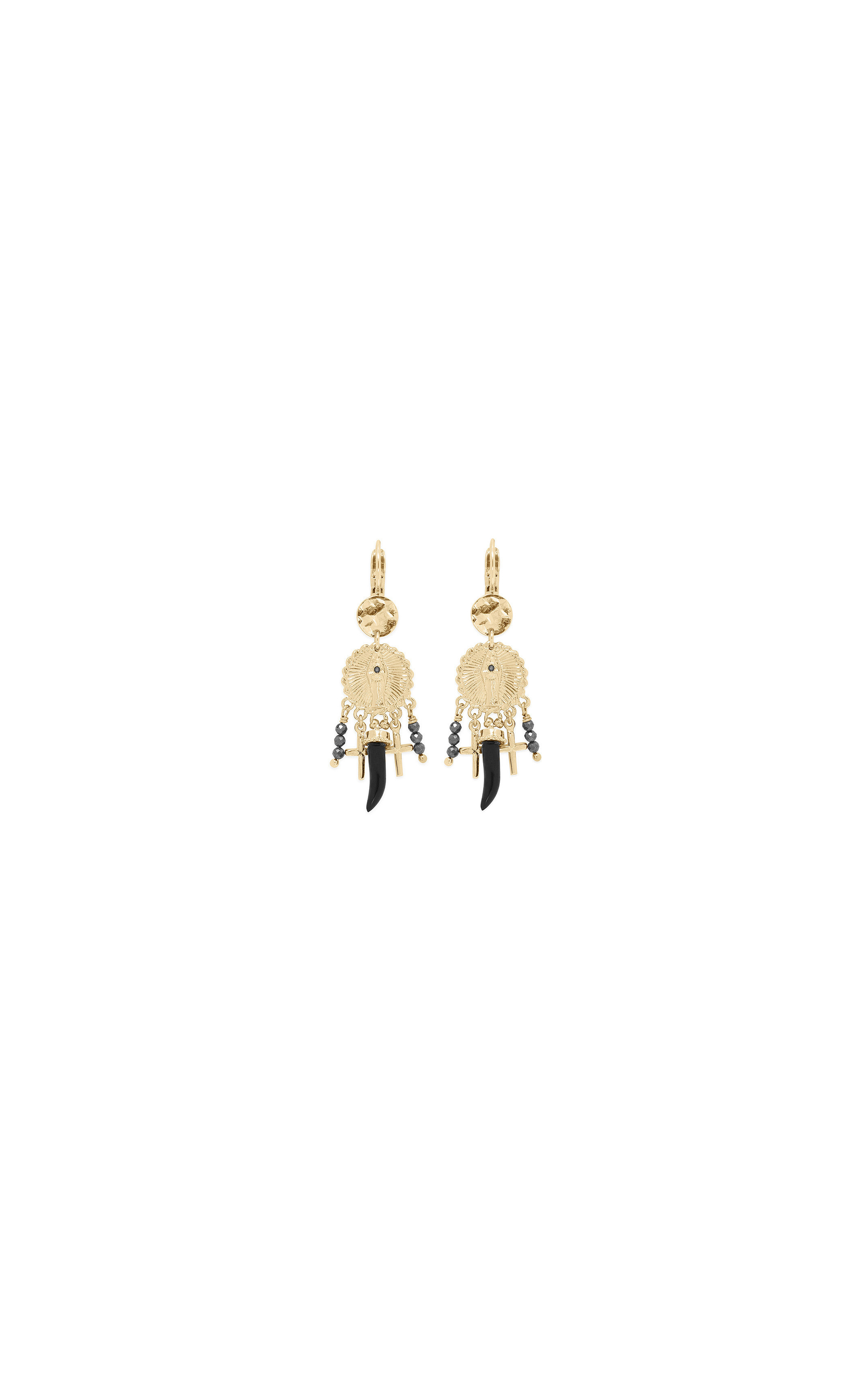 Boucles d'oreilles Chapel Noir