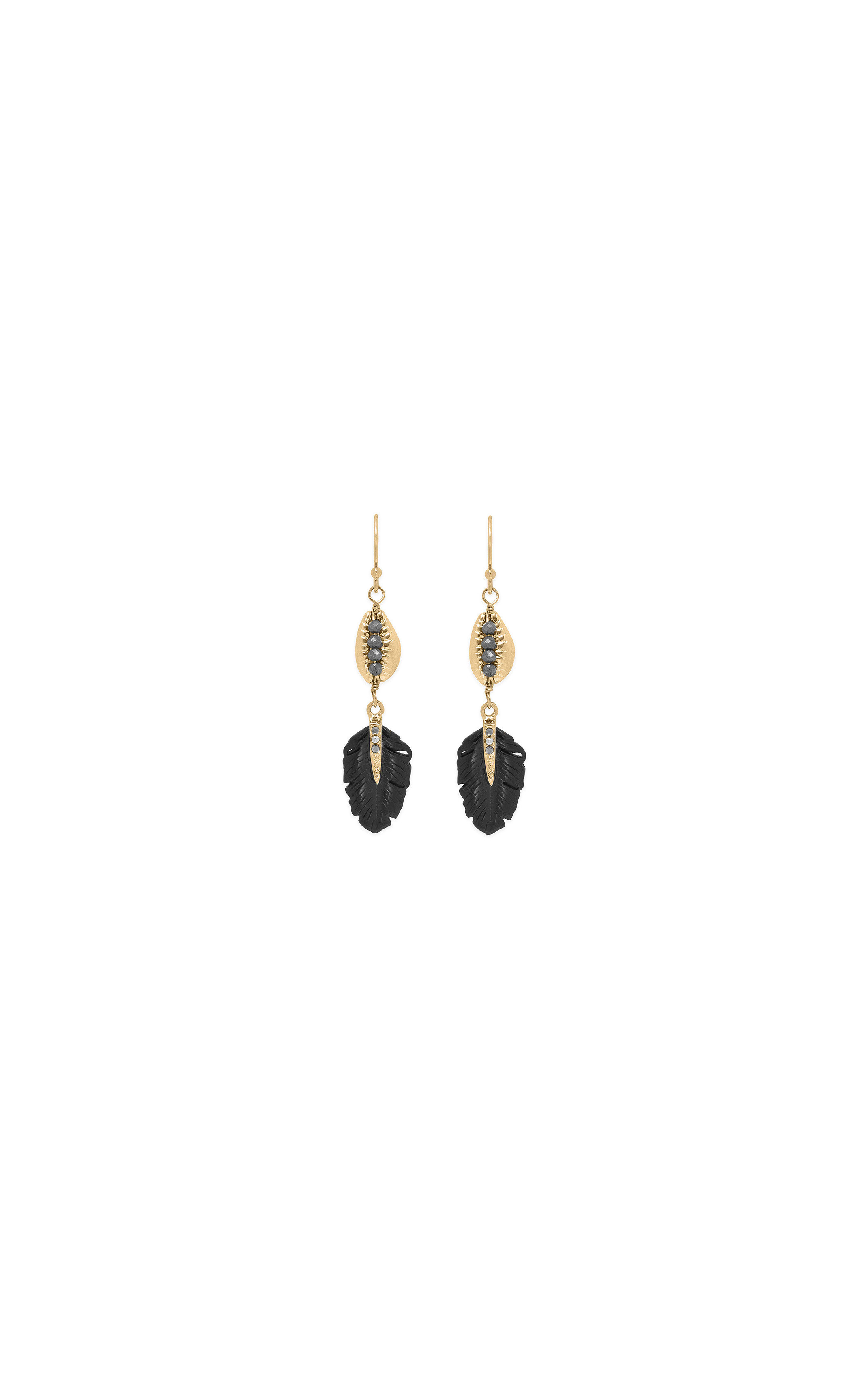 Boucles d'oreilles Kesiah Noir