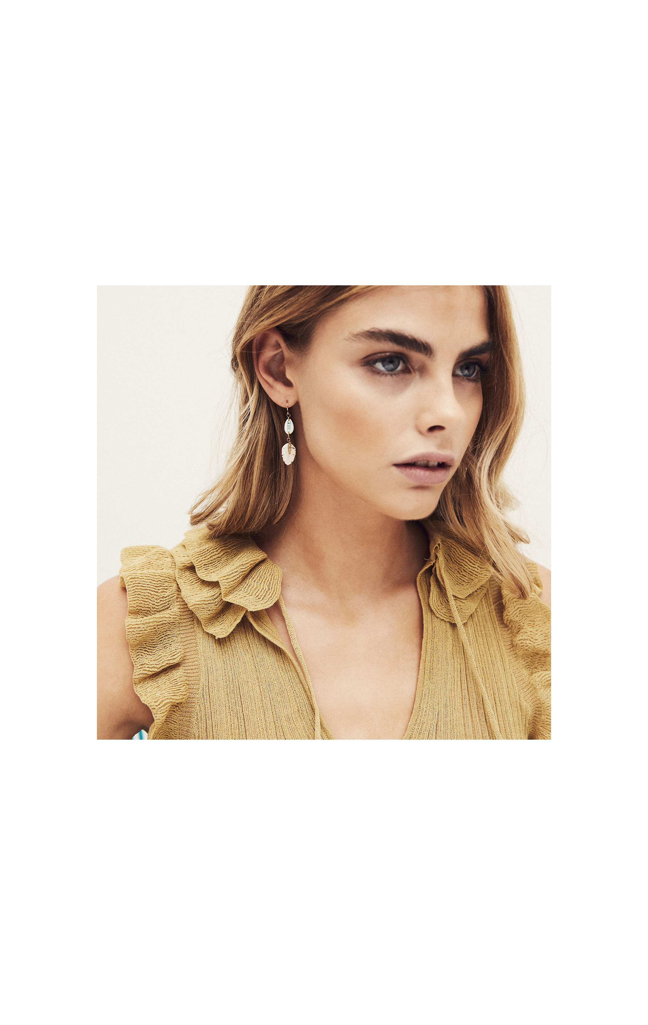 Boucles d'oreilles Kesiah Blanc