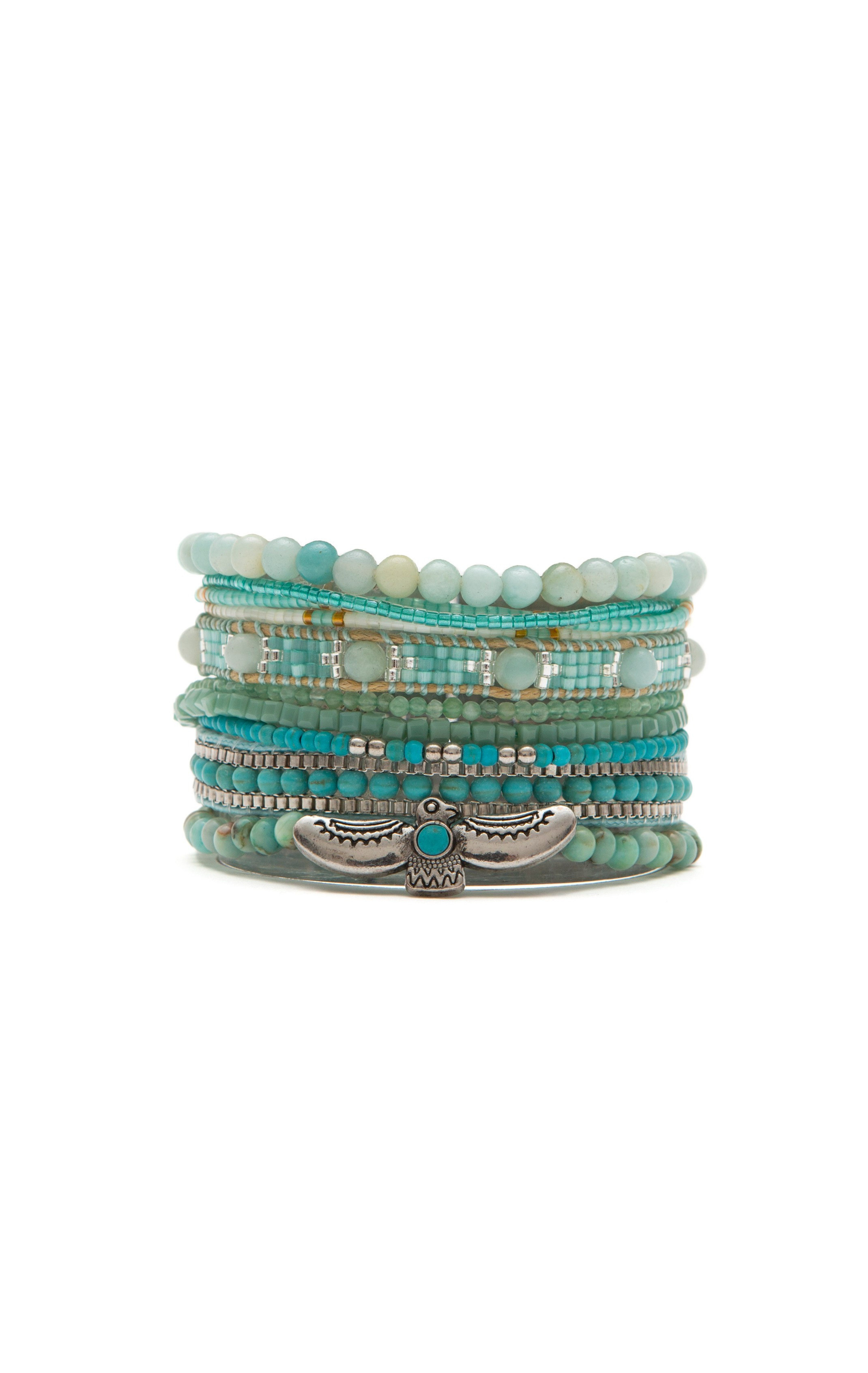 Manchette Aqua Bleu Turquoise