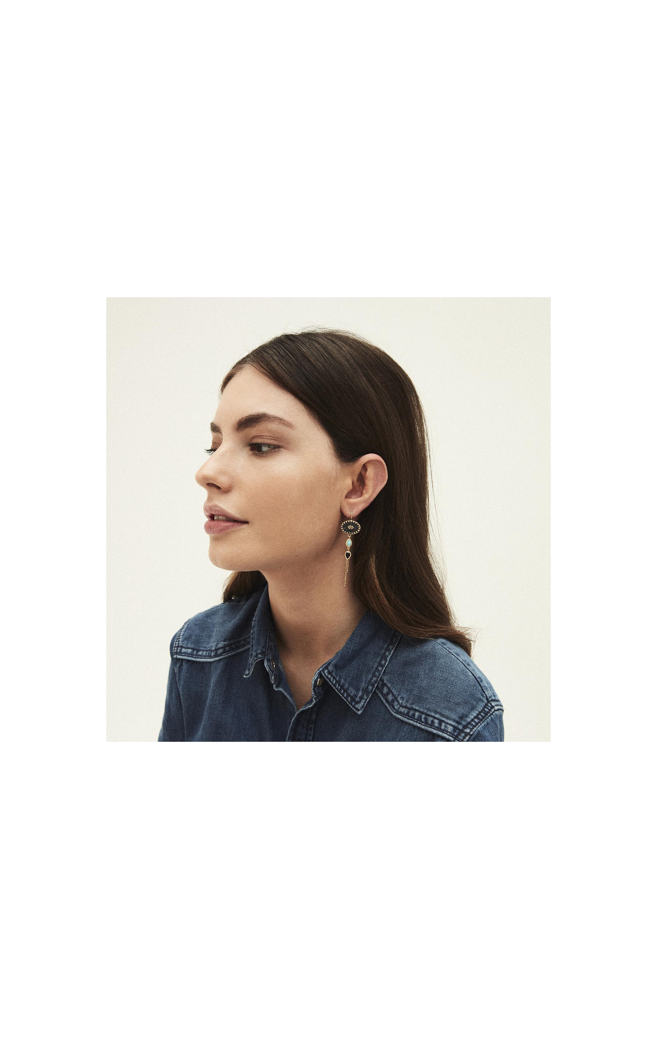 Boucles d'oreilles Mayhem Noir