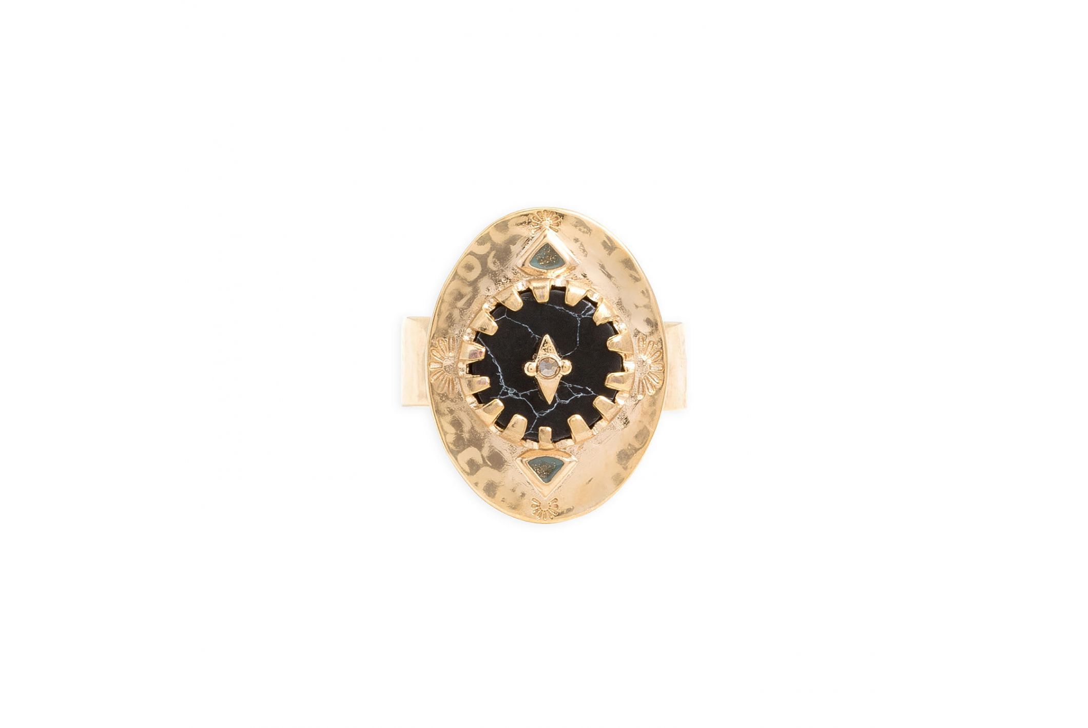 Hipanema Bague Oracle Noir