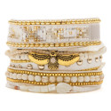 Olympe Gold White