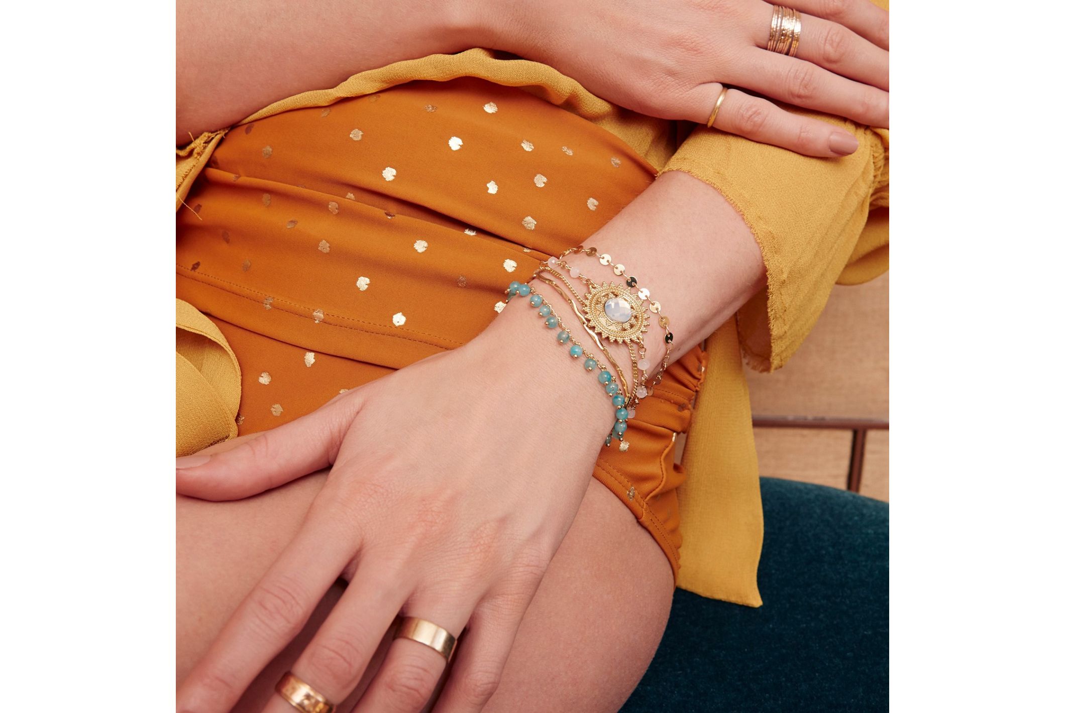 Hipanema Cuff Magic Turquoise