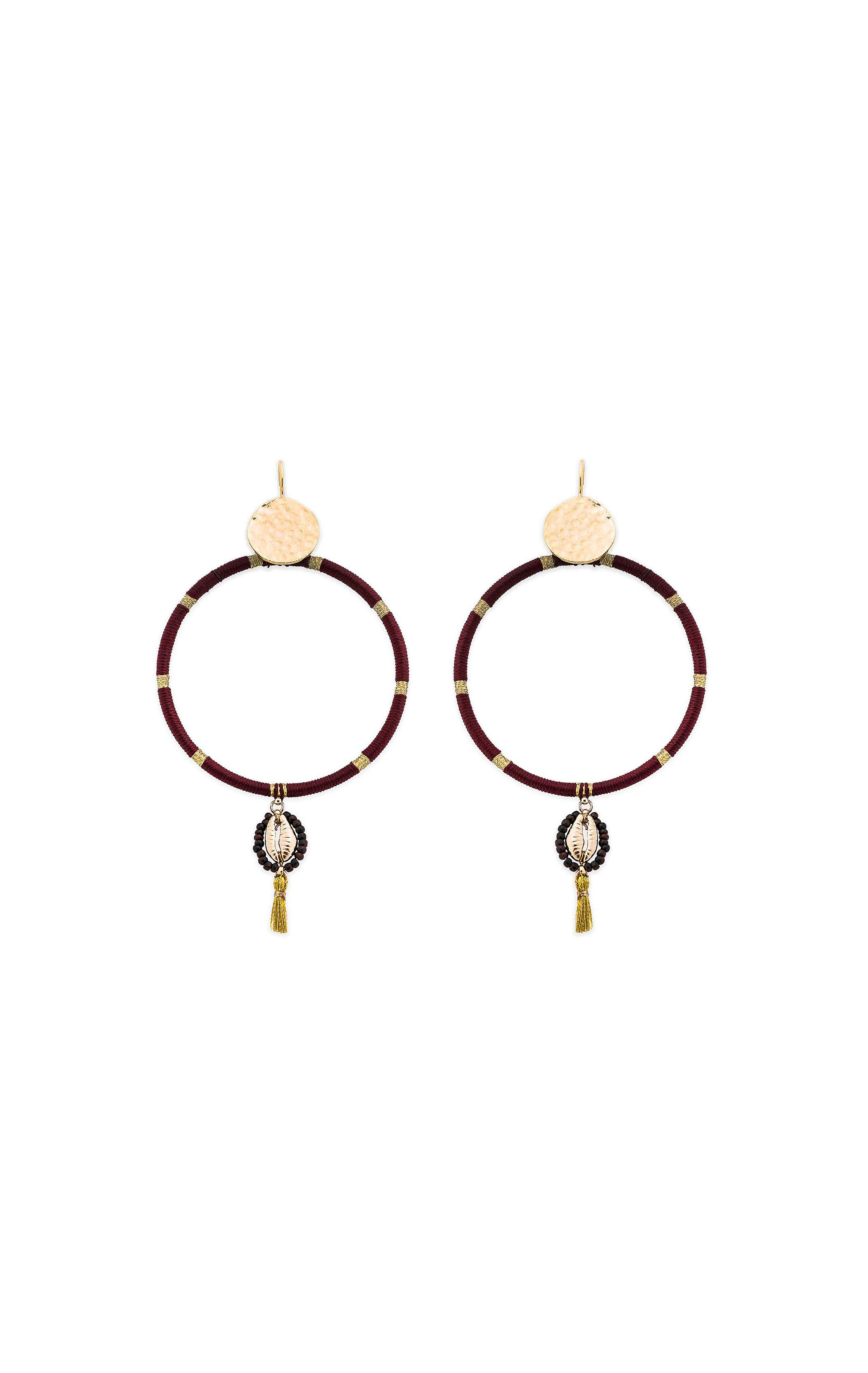 Earrings Kokomo Cherry Burgundy
