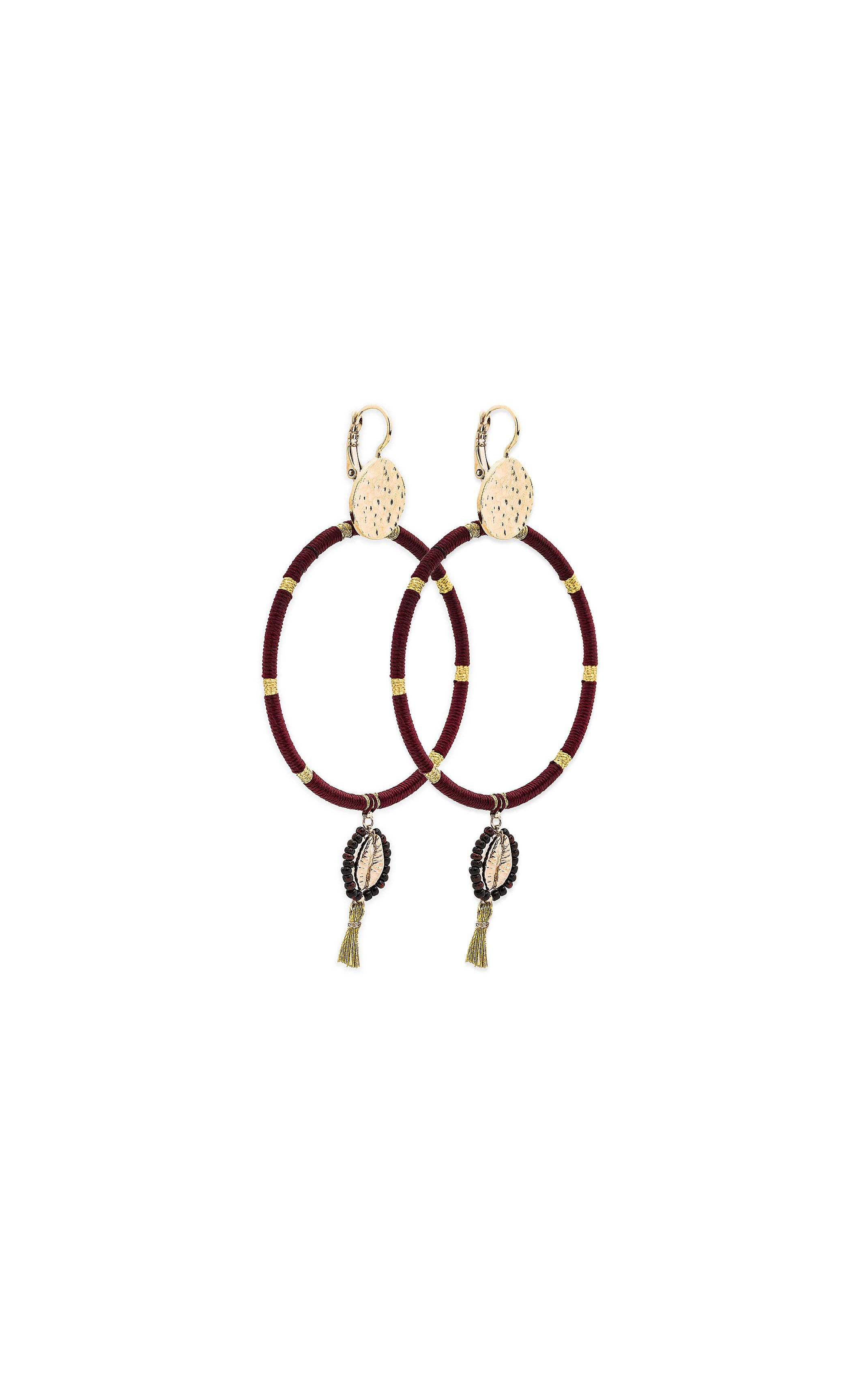 Earrings Kokomo Cherry Burgundy