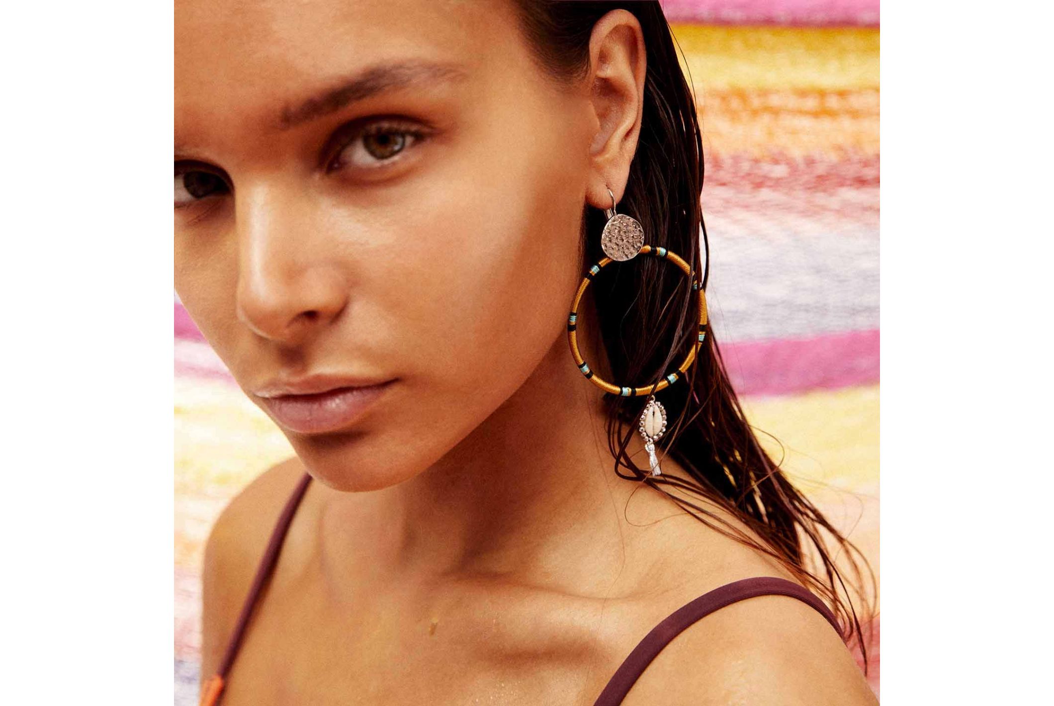 Hipanema Earrings Kokomo Maïs Yellow
