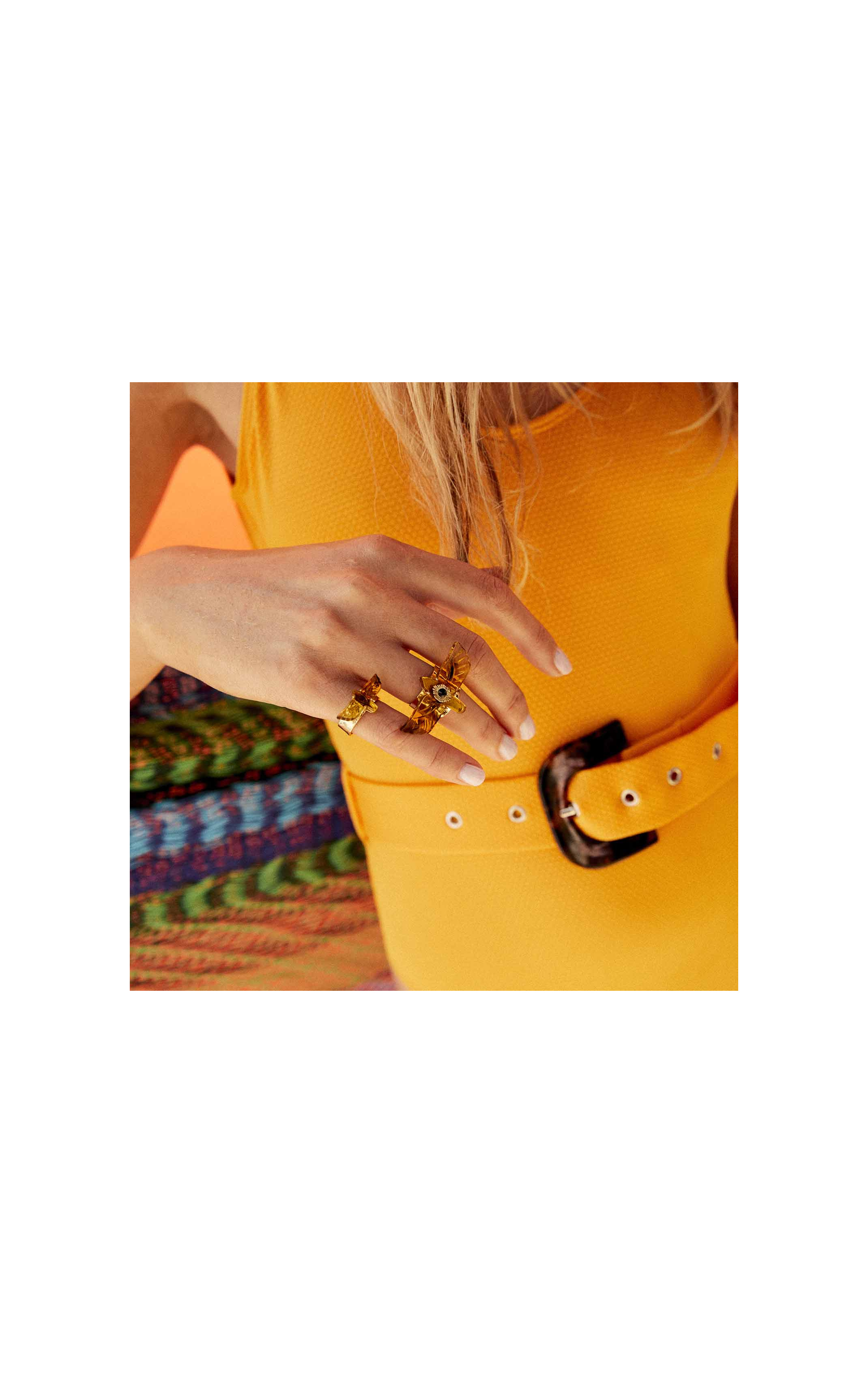 Bague Douce Jaune Topaze