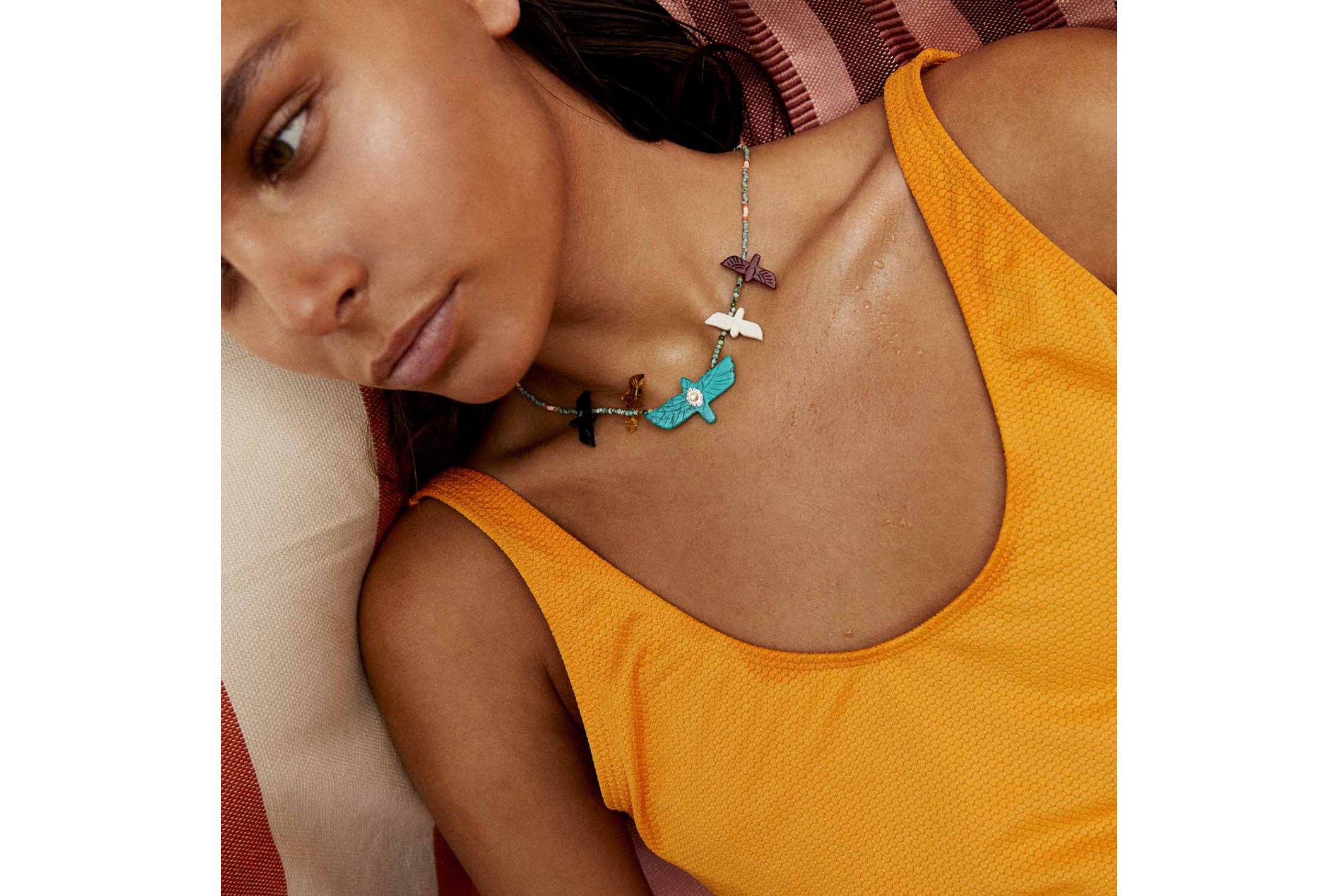 Hipanema Collier Alessa Bleu Turquoise