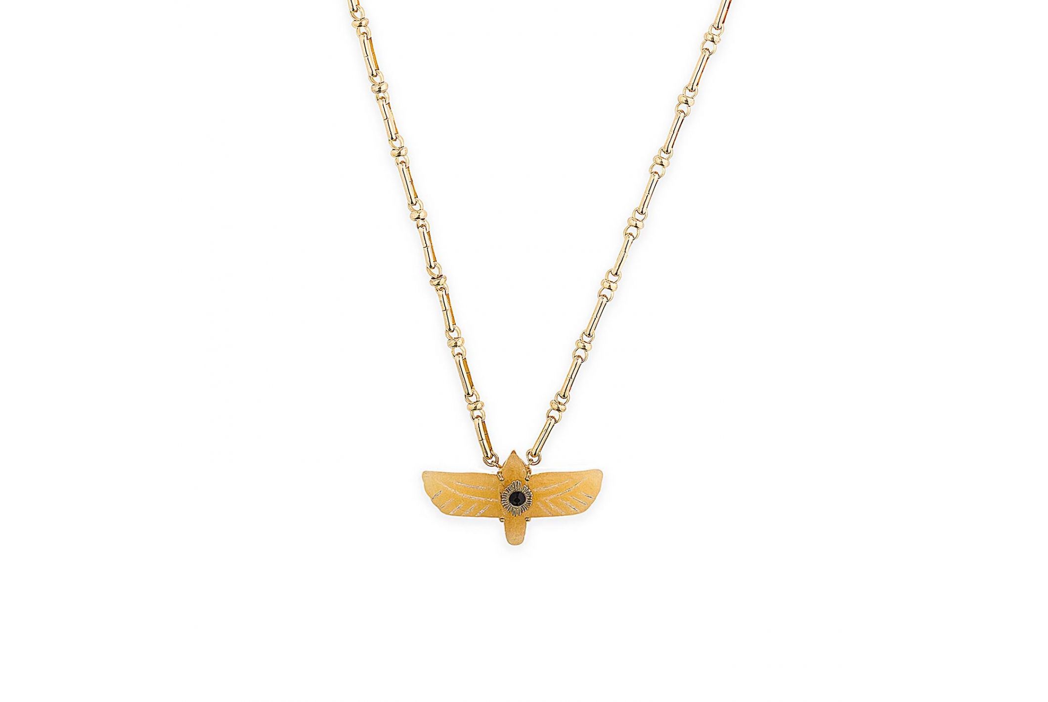 Hipanema Collier Sacre Jaune Topaze