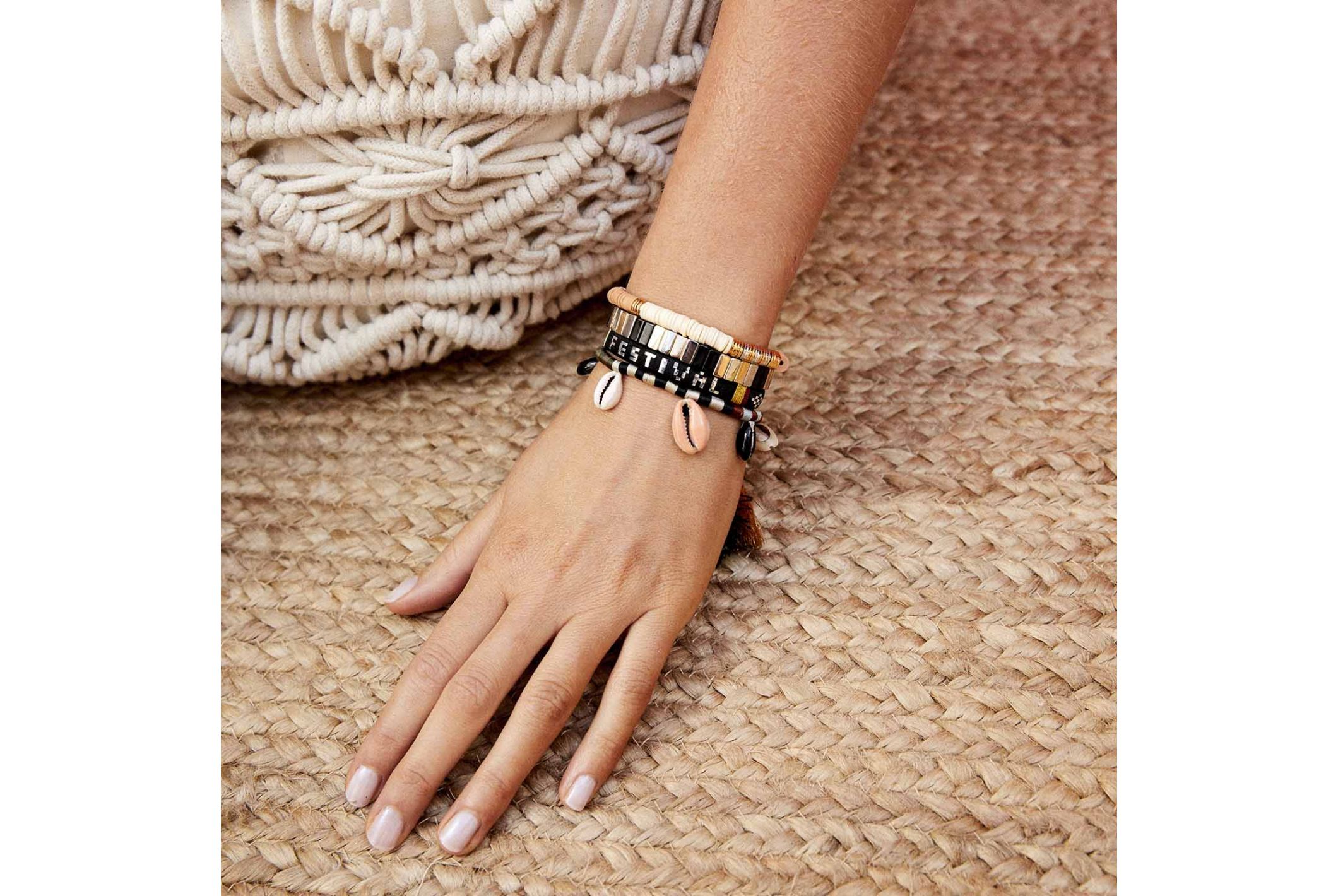 Hipanema Cuff Entrance Black Black